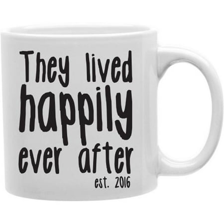 

Imaginarium Goods CMG11-IGC-HAPPILY They Lived Happily Ever After Est 2016 11 oz Ceramic Coffee Mug