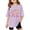 Light Purple, variant on XEGLSBU Girls Shirts Size 6 Pack Children Kids Girls Letter Printed Short Sleeve T Shirts Kids Oversized Tops Casual Crewneck Basic Tees Light Purple Size 7-8 Years