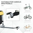 thumbnail image 6 of Yardi Yard Bicycle Cargo Trailer, Two-Wheel Bike Luggage Wagon Trailer with Removable Cover, Bicycle Cargo Trailer with Fits 20inch - 26inch Bicycle Wheels, Yellow, 6 of 9
