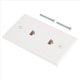 thumbnail image 2 of 1 Paquete de Placa Pared Ethernet 2 Puertos, Cat6 Hembra a Conector RJ45 Acoplador en LíNea Salida Pared,, 2 of 10