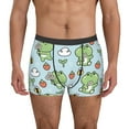 thumbnail image 2 of Goofa Cute Floral Frog Printed Men's Boxer Briefs Underwear, Moisture-Wicking Underwear, Trunk,Soft and Breathable Cotton Underwear-XX-Large, 2 of 9