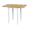 thumbnail image 1 of Petite Table à Abattant - Blanc & Naturel, 1 of 1