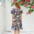 thumbnail image 5 of Grblisyd Girls Dresses Size 10-12 Ruffle Short Sleeve Dresses Kids Floral Print Summer Crewneck A Line Casual Sundress, 5 of 5
