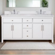 Lavanti Oakford Solidwood 66-inch Bathroom Vanity with Sink - Stylish White