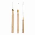 thumbnail image 3 of 10 Pcs Pulling Needle for Hair Extensions Looped Needle Hair Extension Tool, 3 of 15