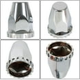 thumbnail image 5 of SEBLAFF Pair Chrome Front Hub Cover Semi Truck Wheel Kit Axle Cover 33mm Lug Nuts, 5 of 6