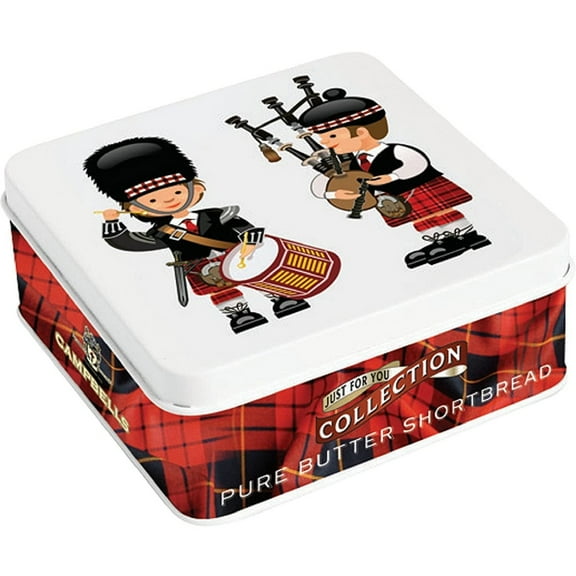 Campbells Shortbread Fingers Piper Tin 90g (Pack of 3)