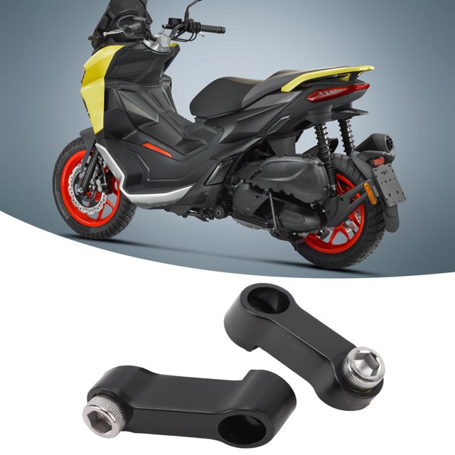 Rearview Side Mirror Adapter, Easy Install Motorcycle Riser Mount Extender Shock For SR GT200 GT125