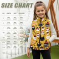 thumbnail image 6 of Xixirimido Cute Cats Christmas Theme Yellow Pattern Girls Boys Fleece Vest Kids Zip-up Vest Sleeveless Stand Collar Jacket with Pockets Fall Winter Outerwear for 7-8, 6 of 6