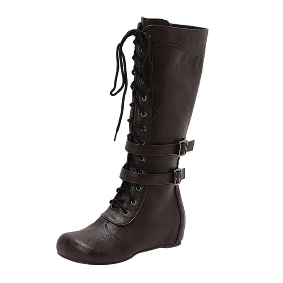 Brown Women Boots With Lightweight Feel Comfortable For Extended Wear