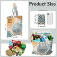 thumbnail image 2 of Tribal Pattern Waves Canvas Tote – Sketch Style Reusable Shopping Bag, 2 of 5