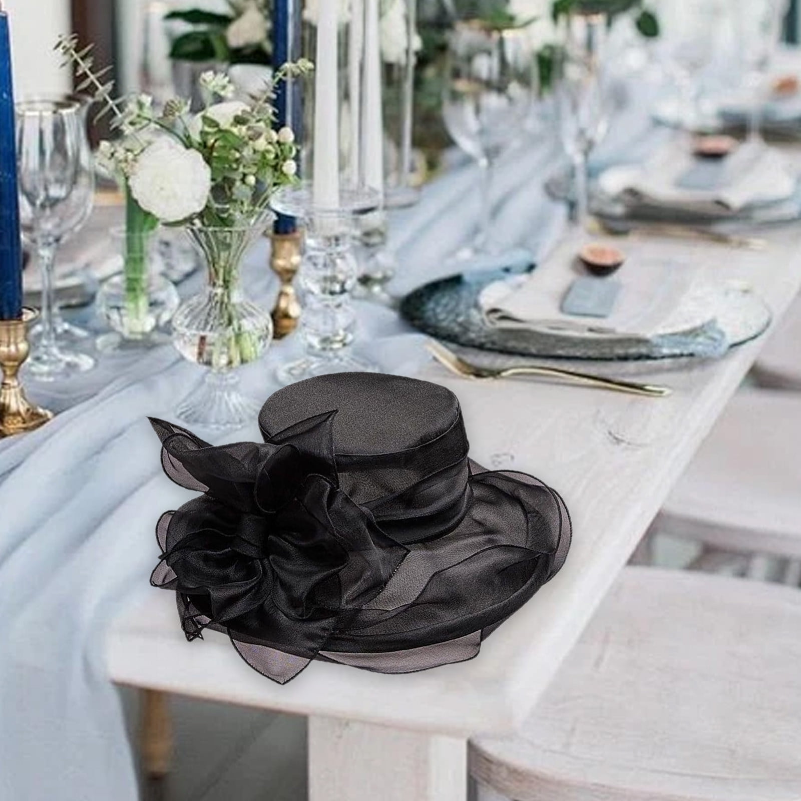 Derby Fascinator Hat, Lightweight Polyester, Handmade Tea Party Accessory Tea Party Fascinator Hat Kentucky Derby Feather... From  main image 3