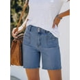 thumbnail image 2 of EMMIOL Women's High Waisted Denim Jean Shorts - Trendy Casual Jorts, 2 of 6