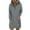 Gray, variant on Utoimkio Women's Casual Long Sleeve Hooded Dresses Fall Winter Casual Loose Drawstring Pullover Sweatshirt Hoodie Dress for Women