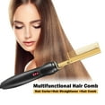 Electric Hot Comb Hair Straightener Heat Pressing Comb Ceramic Curling