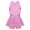 Pink, variant on iEFiEL Kids Girls Sequined Waist Bowknot Ballet Dance Leotard Dress Jazz Tap Dancewear
