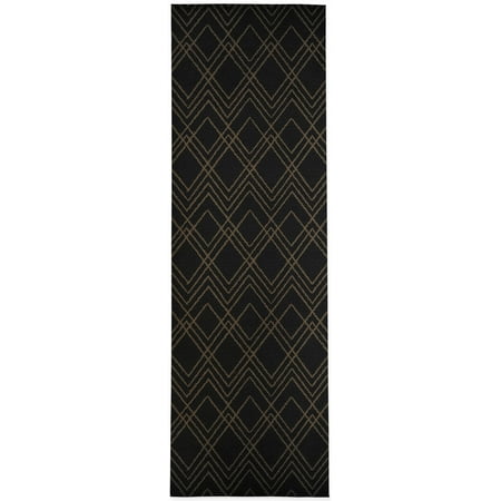 

Carraway Black & Beige Kitchen Mat by Kavka Designs