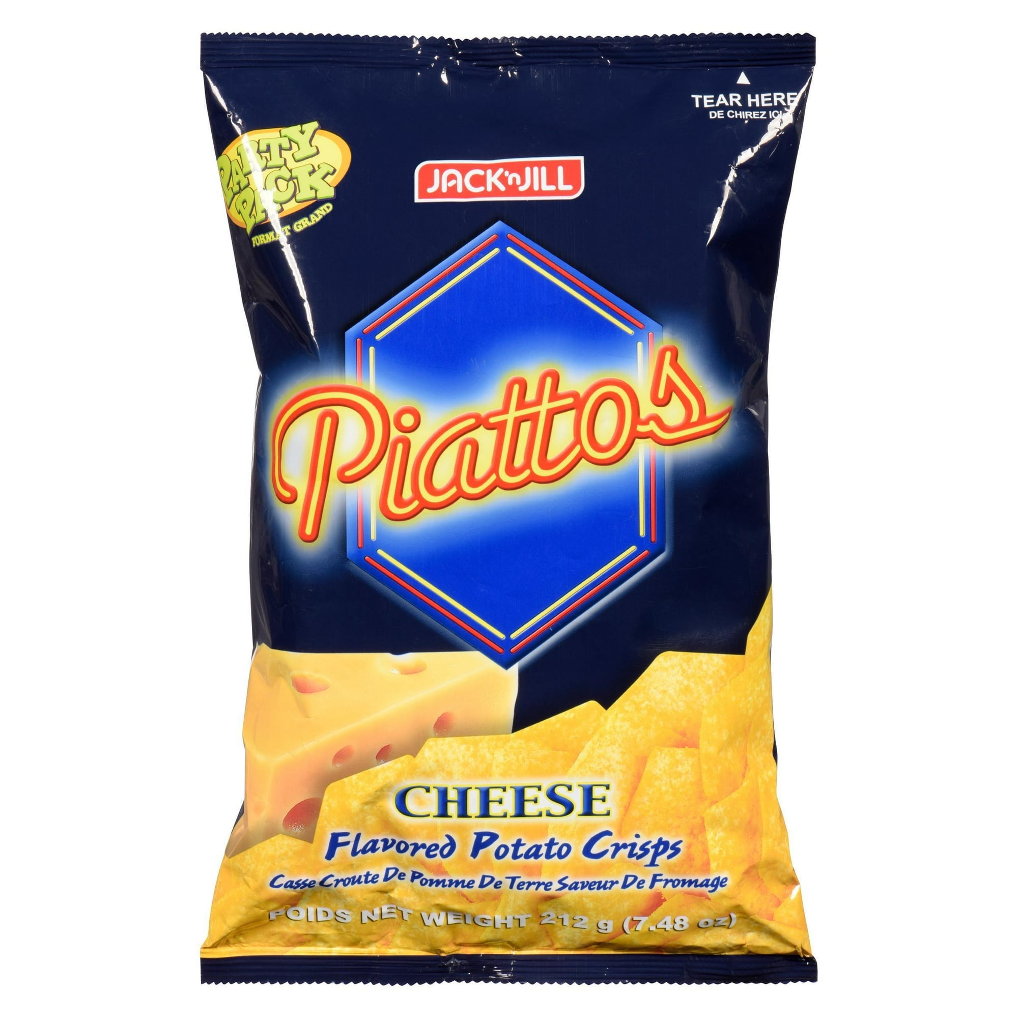 Jack 'n Jill Piattos Cheese Flavored Potato Crisp Party Pack 212g, JnJ ...