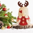 thumbnail image 4 of ¡Rebaja Especial!, Muñeco navideño, gorro de punto, muñeco con astas, muñeco Rudolf sin rostro, adorno de escritorio para decoración Akmoler, 4 of 9