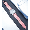 thumbnail image 2 of XIHAMA Genuine Leather Replacement Watch Band Multicolor Waterproof for Men Women, GR-Pink (15mm), 2 of 5