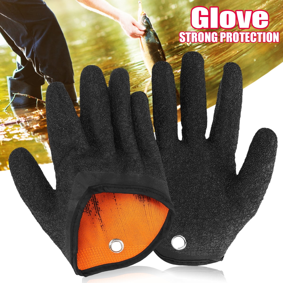 Catching Fish Glove Left Right Hand Waterproof AntiSlip AntiCut