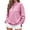 #Pink 1, variant on Vynhevius Women Mock Neck Sweatshirt Solid Half‑Zip Drop Shoulder Long Sleeve Loose Casual Pullover Top
