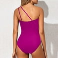 thumbnail image 5 of One Piece Swimsuit Women Slanted Shoulder Hollow 1 Piece Swimsuit, 5 of 7