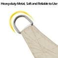 thumbnail image 6 of IC ICLOVER 8' x 12' Waterproof Sun Shade Sail Rectangle Canopy Awning Shelter Polyester Fabric Cloth for Patio Yard Deck Pergola Outdoor Sun Sail Shade 98% UV Block Sunshade - Beige, 6 of 8