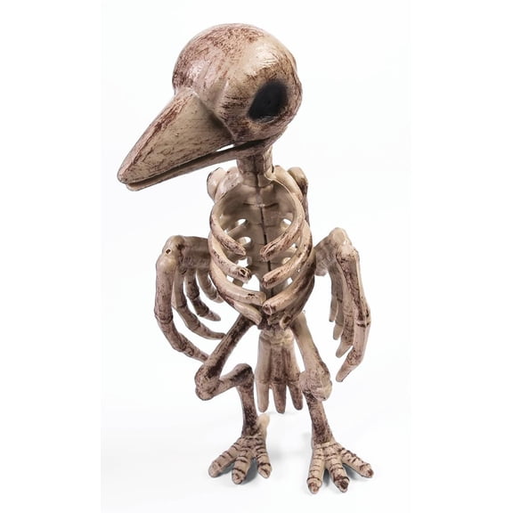 Skeleton Bone Bird Raven Crow Prop Halloween Party Decoration