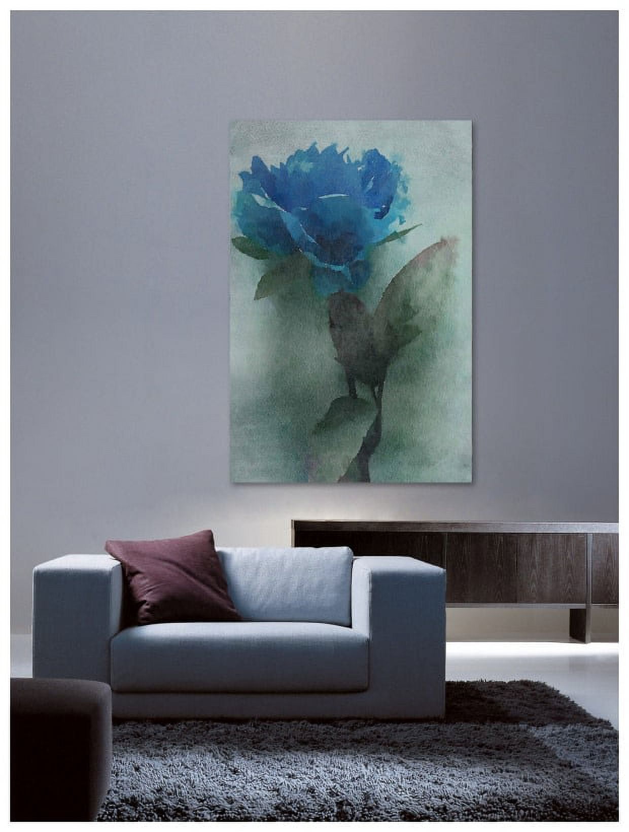"Midnight Blue" by Irena Orlov Painting Print on Wrapped Canvas