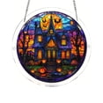 thumbnail image 2 of 8.9 Inches Halloween/Autumn-themed Puzzle Suncatcher, DIY Acrylic Stained Glass Style Window Hanging Decor, Sun Catcher Puzzle Gift for Women, Mom, Grandma, Wife, Garden Lovers, 2 of 9
