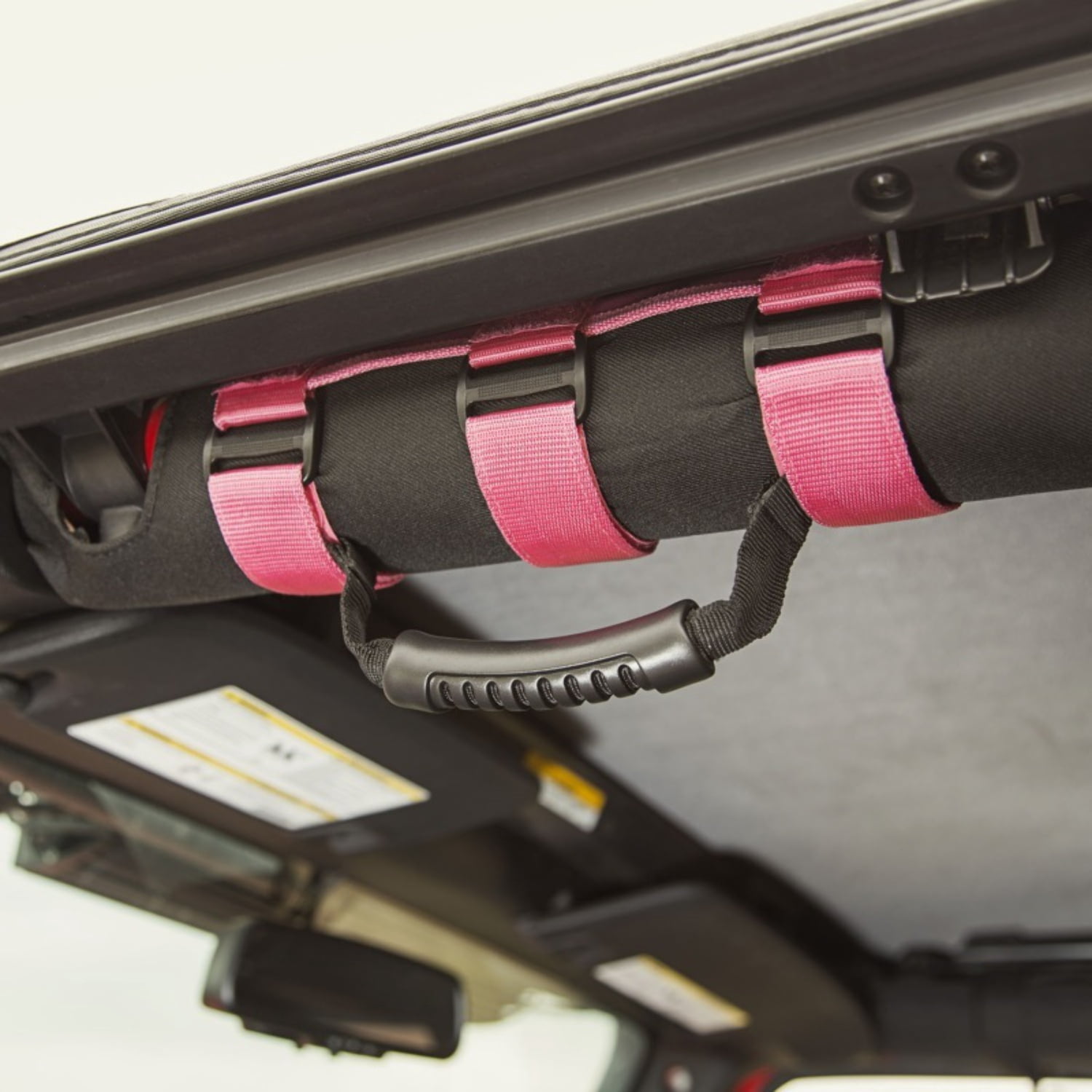 Rugged Ridge 13505.01 Ultimate Grab Handles, Front Single Handle Pair Pink