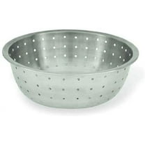 Winco CCOD-15L 15 in. Dia. Stainless Steel Chinese-Style Colander with 5 mm Drain Holes