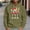 Green, variant on Christmas Hoodies for Men Fashion Funny Snowflake Reindeer Print Hoodies Drawstring Long Sleeve Pullover Sweatshirts-Black L