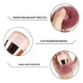 thumbnail image 3 of Pink Nail Dust Brush Set Nail Art Dip Powder Brush Cleaner, 3 of 6