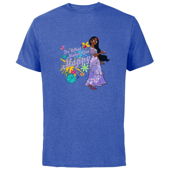 Disney Encanto Isabella Do What Makes You Happy - Short Sleeve Cotton T-Shirt for Adults - Customized-Royal Heather