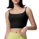 thumbnail image 1 of Mujeres de color sólido cuatro filas ajustable inalámbrico sujetador doble hombro a prueba de golpes yoga deportivo sujetador para el entrenamiento diario, 1 of 6