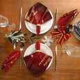 thumbnail image 4 of GZHJMY Merry Christmas Tree Ball Red Polyester Cloth Dinner Napkins with Hemmed Edges Set of 4 Oversized 20 x 20 inches for Wedding Party Family Holiday Decorative Washcloths, 4 of 7
