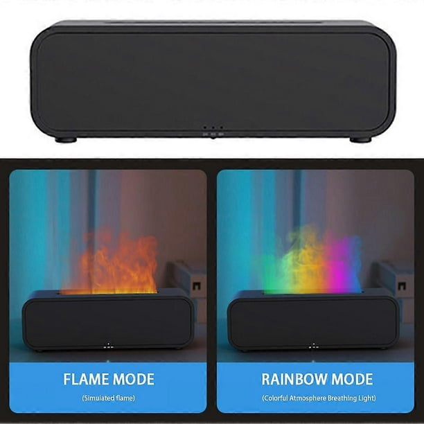 7-Color Lights Aroma Diffuser Humidifier with Sound Activation Flames - 2024 New Automatic Fragrance Machine for Home Bedroom Office