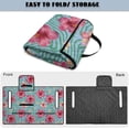 thumbnail image 4 of Uorisanigo Universal Golf Cart Seat Covers Fits for EZGO, Yamaha, Club Car and Other 2 Person Seats, Non-Slip Pink Hibiscus Hawaiian Golf Cart Seat Towel Blanket with 4 Front Pockets, 4 of 7
