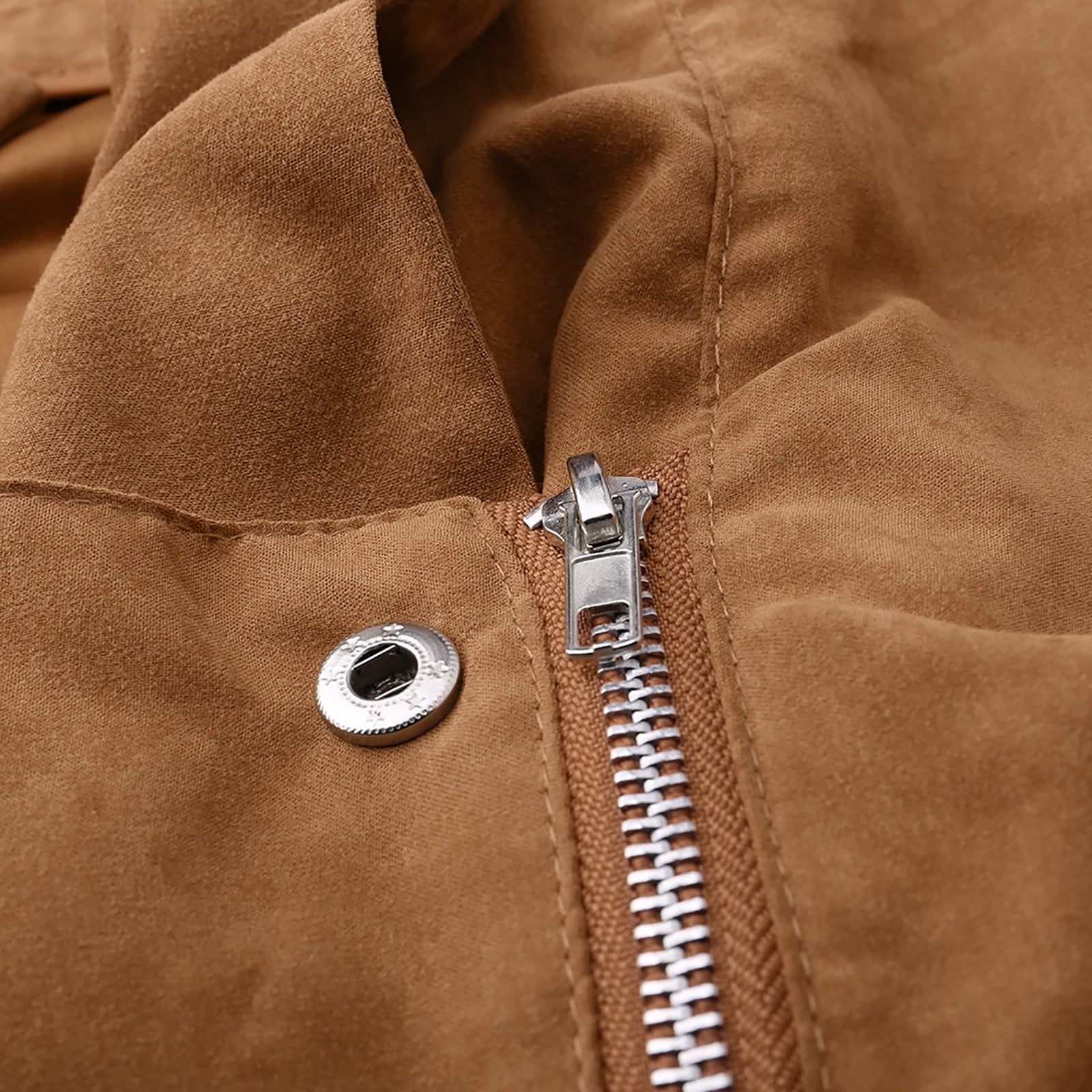 UPPADA Faux Leather Jackets for Women,Womens Fall Winter Long Sleeve Zipper Motorcycle Jacket Solid Color Cool Outerwear