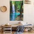 thumbnail image 2 of Woodland Decor Wall Hanging Tapestry, Waterfall asia thailand jungle tropic plants trees waterscape tourist attraction, Bedroom Living Room Dorm Accessories, 60 X 80 Inches, by Ambesonne, 2 of 5
