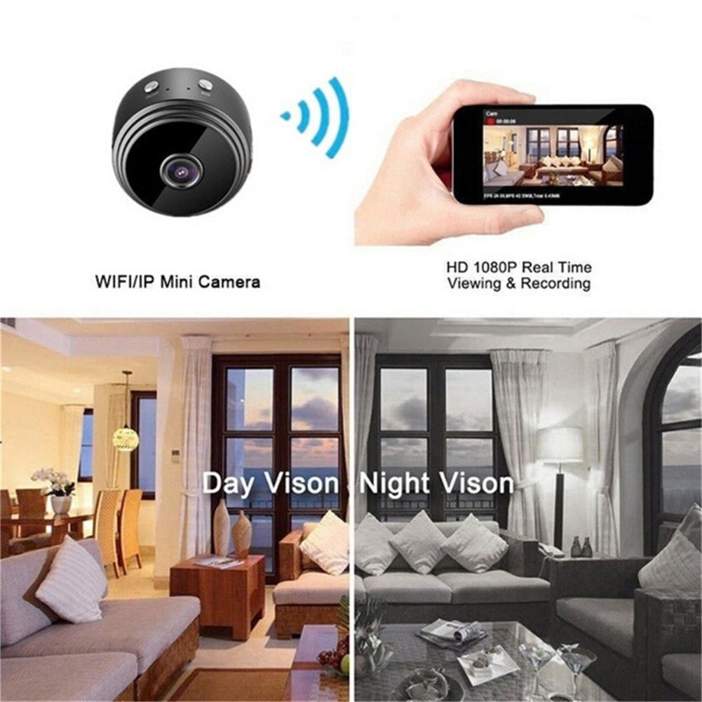 3-Pack 1080P HD Wireless Security Camera Set – WiFi Cameras with Infrared Night Vision, Motion Detection, and Loop Recording