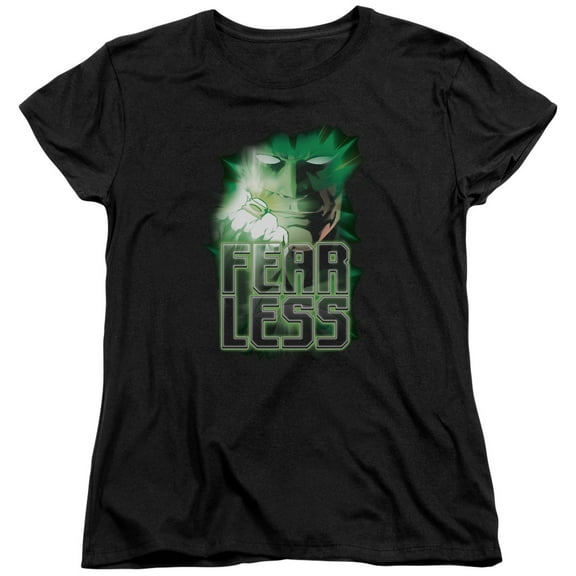 Green Lantern Fearles S/S Women's T-Shirt Black