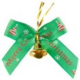 thumbnail image 1 of Décorations de Noël Ruban Nœud, 7.5*5cm/2.95*1.96 Pouces, Rouge et Vert, Polyester, Réutilisable et Facile à Installer, 1 of 8