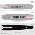 thumbnail image 5 of ikayaa Guide Plate Electric Chainsaw Replaceable Guide Plates Chainsaw Accessory Metal Accessories, 5 of 5