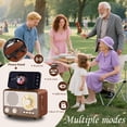 thumbnail image 3 of Altavoz Bluetooth portátil Caulikine Vintage AM FM SW, 3 of 9