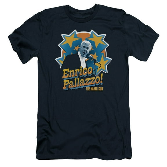 Naked Gun Its Enrico Pallazzo Adult 30/1 T-Shirt Navy
