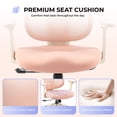 thumbnail image 3 of MotionGrey Mellow Ergonomic Office Chair-Comfy High Mesh Back Support with Adjustable Armrests - Desk Computer Chairs Perfect for Home Gaming and Offices - Pink, 3 of 12