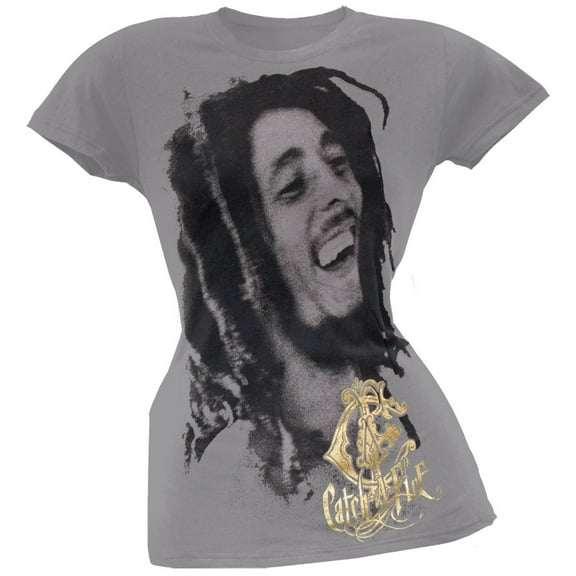 Bob Marley Women's Juniors Smile Short Sleeve T Shirt